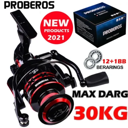 Proberos Spinning Reel 9 23kg Max Drag Fishing Reel 1000 8000 Series Cnc Mechine Fishing Wheel