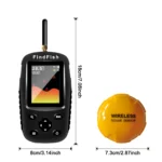 Portable Sonar Fish Finder Boat Depth Fishing Fish Finders Waterproof Handheld Wireless Fishing Finder Kayak Transducer 3