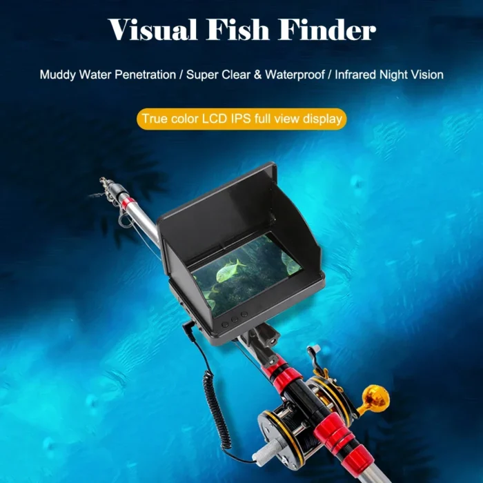 Portable Underwater Fishing Inspection Camera Night Vision Fish Finder 4 3 Inch Hd Footage 30m Cable