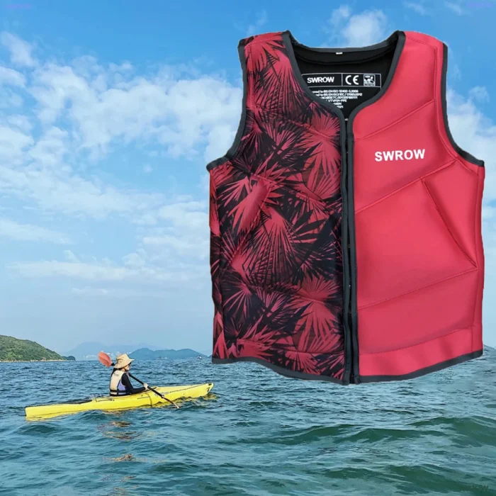 Profession Jacket Adult Kid Life Vest Motorboats Kayak Surf Wakeboard Fishing Raft Boat Swimming Rescuevest Drifting 3