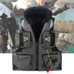 Professional Fishing Life Vest Multi Pocket Detachable Large Buoyancy Assist Comfortable Adults Sea Fishing Safety Life 1