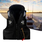 Professional Fishing Life Vest Multi Pocket Detachable Large Buoyancy Assist Comfortable Adults Sea Fishing Safety Life 2