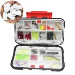 S M L Fishing Tackle Box With Removeable Dividers Waterproof Case For Fishing Lures Bait Gadget 2