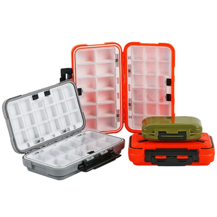 S M L Fishing Tackle Box With Removeable Dividers Waterproof Case For Fishing Lures Bait Gadget 5