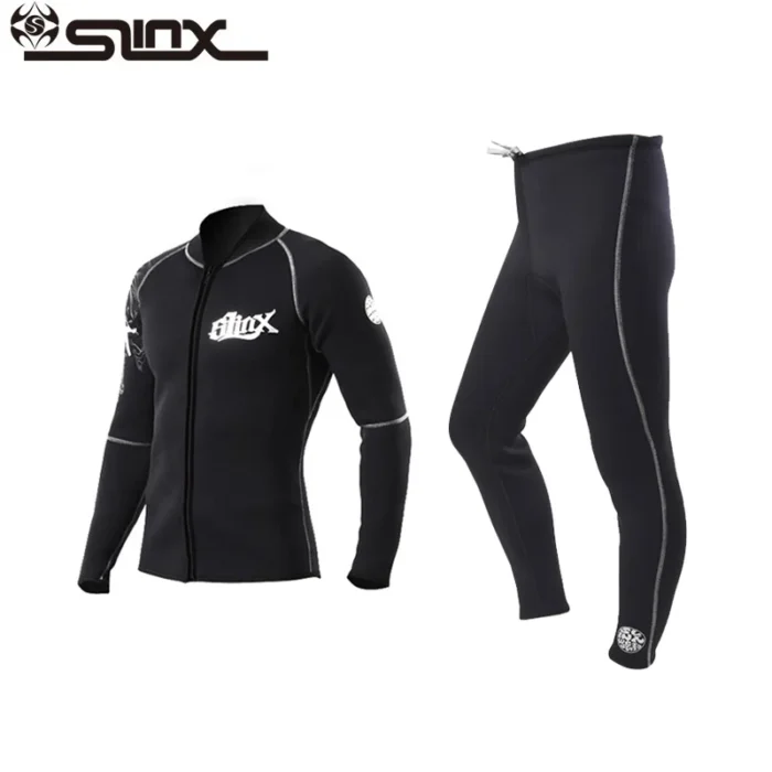 Slinx Unisex 3 5mm Neoprene Jacket Fleece Lining Wetsuit Kite Surfing Windsurfing Swimwear Boating Scuba Keep 4