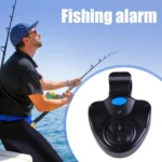 Small Fishing Alarm Electronic Buzzer Night Indicator Alert Light High Brightess Lamp Fish Bite Finder Loud 2