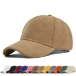 Solid Suede Retro Baseball Caps For Men Women Spring Autumn Street Snapback Hip Hop Hat Adjustable