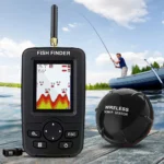 Sonar Kayak Transducer Depth Finder Portable Wireless Fishing Lure Echo Sounder Handheld 45m 147ft 125khz For 2