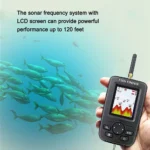 Sonar Kayak Transducer Depth Finder Portable Wireless Fishing Lure Echo Sounder Handheld 45m 147ft 125khz For 4