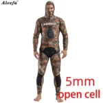 Spearfishing Wetsuit 5mm Neoprene Scuba Diving Suit Open Cell Wetsuits Wet Suit Camouflage Swimming For Cold