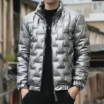 Tiger Head Cotton Coat Men S Winter Men S Korean Edition Slim Fit Youth Stand Up 1