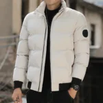 Tiger Head Cotton Coat Men S Winter Men S Korean Edition Slim Fit Youth Stand Up 2