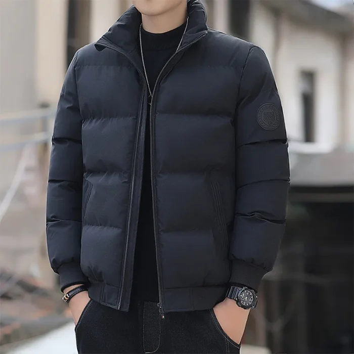 Tiger Head Cotton Coat Men S Winter Men S Korean Edition Slim Fit Youth Stand Up 5