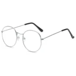 Vintage Literary Style Metal Round Frame Ultralight Eye Glasses Frames Eyewear Accessories 2