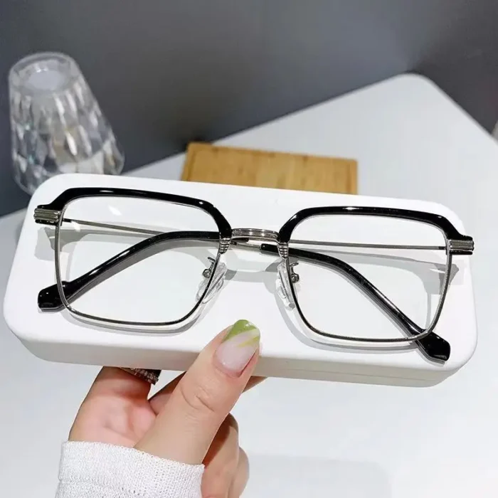 Vintage Unisex Square Computer Glasses Blue Light Blocking Eye Protection Optical Spectacle Eyeglasses Business Men S 1