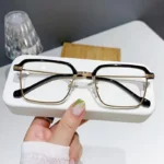 Vintage Unisex Square Computer Glasses Blue Light Blocking Eye Protection Optical Spectacle Eyeglasses Business Men S 2