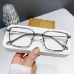 Vintage Unisex Square Computer Glasses Blue Light Blocking Eye Protection Optical Spectacle Eyeglasses Business Men S 3