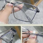 Vintage Unisex Square Computer Glasses Blue Light Blocking Eye Protection Optical Spectacle Eyeglasses Business Men S 4