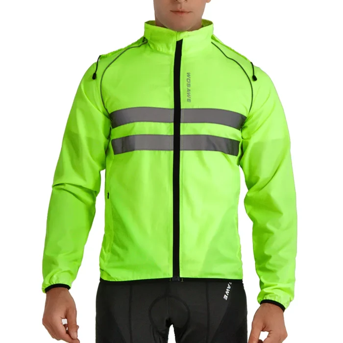 Wosawe Ultralight Men S Cycling Windbreaker Reflective Jacket Windproof Water Resistant Mtb Road Bicycle Long Jersey 2