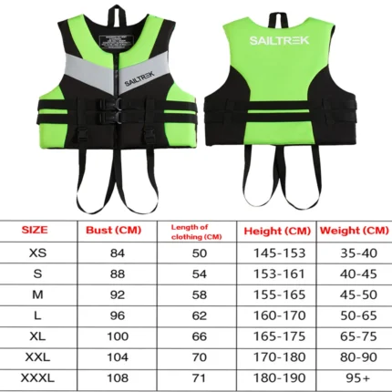 Water Sports Fishing Water Ski Vest Kayaking Boating Swimming Drifting Safety Vest Adults Life Jacket Neoprene 1