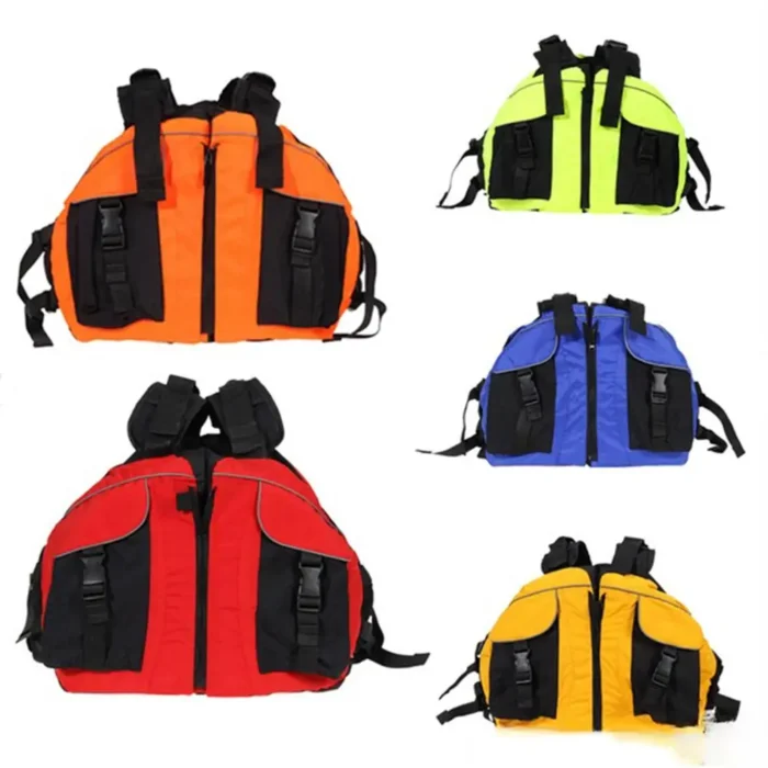 Water Sports Life Vest Oxford Cloth Canoe Kayak Inflatable Boat Raft Safety Life Jacket Buoyancy Swimwear 5