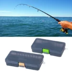 Waterproof Tackle Box Fishing Hooks Container Bait Lure Organizers With Removable Dividers Plastic Lightweight Fishing Case 1