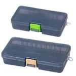 Waterproof Tackle Box Fishing Hooks Container Bait Lure Organizers With Removable Dividers Plastic Lightweight Fishing Case