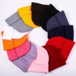 Winter Hats For Woman New Beanies Knitted Fluorescent Cute Hat Girls Autumn Female Beanie Caps Warmer 2