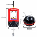 Wireless Fish Finder Echo Sounder Waterproof Fishfinder Sounder Sonar Sensor Depth Test Rechargeable Portable Water Fishing 4