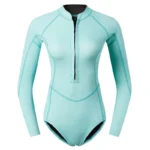 Woman Diver Diving Suit 2mm Neoprene Diving Equipment Pink Long Sleeve Bikini Swimsuit Women Korean Swimwear 3