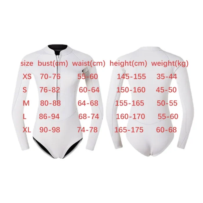 Woman Diver Diving Suit 2mm Neoprene Diving Equipment Pink Long Sleeve Bikini Swimsuit Women Korean Swimwear 5