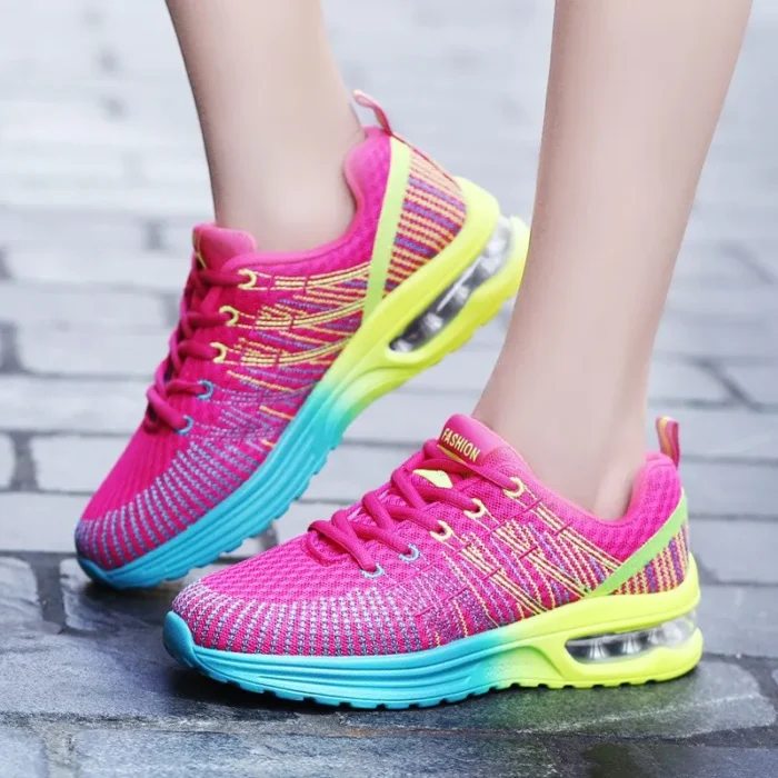 Women Shoes Running Shoes For Women Outdoor Elastic Jogging Sneakers Air Cushion Sports Shoes Tennis 2