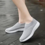 Women Vulcanized Shoes High Quality Women Sneakers Slip On Flats Shoes Women Loafers Plus Size 42 2