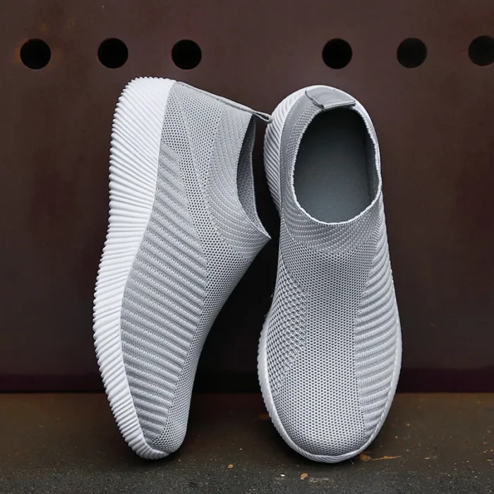 Women Vulcanized Shoes High Quality Women Sneakers Slip On Flats Shoes Women Loafers Plus Size 42