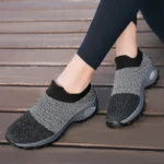 Women S Casual Sports Socks Sneakers Fashionable Thick Sole Air Cushion Elevated Sloping Heel Rocking Shoes 1