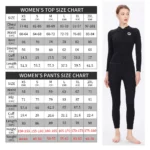 Women S Professional Diving Suit Cold Proof Warm 3mm Neoprene Top Pants Split Suit Ladies Thick 1