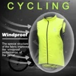 X Tiger Windproof Cycling Vest Rainproof Sleeveless Reflective Safety Vest Mtb Bike Jacket Outdoor Sport Quick 5