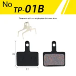 1 4 Pairs Resin Semi Metallic Bicycle Brake Pads For Shimano B01s M375 M395 M446 M485 5.webp