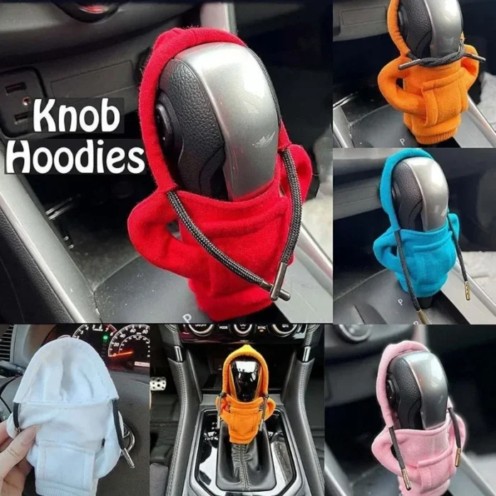 1 Pcs Fashion Hoodies Car Gear Shift Knob Cover Manual Handle Gear Shift Decor Hoodie Covers.webp