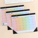 1 Pc 2024 Rainbow Monthly Wall Calendar Pvc Transparent Cover Perfect For Planning And Organizing Daily.webp