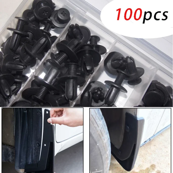 100pcs Mixed Car Plastic Clips Auto Fixing Door Closer Pin Removing Retainer Rivet Screws Disassembly Tools 5.webp