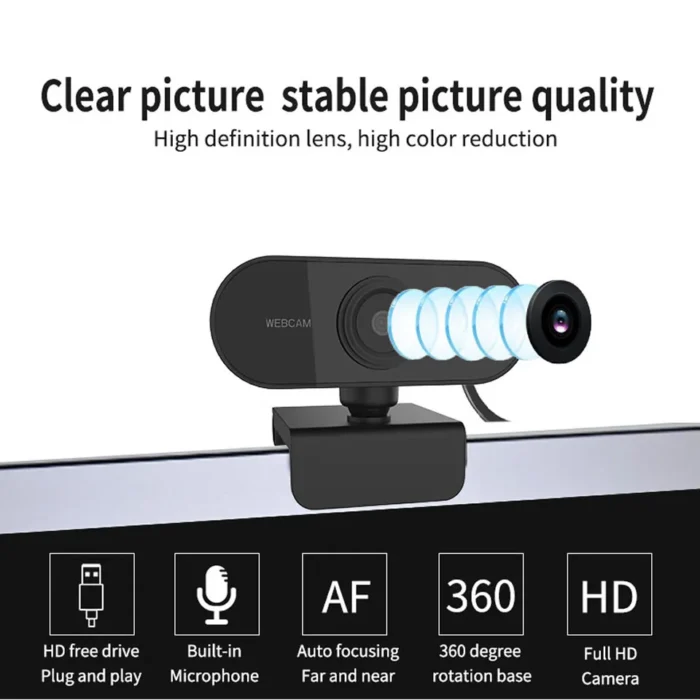 1080p Hd Mini Webcam With Microphone Usb Interface Supports Laptop Desktop Computer Suitable For Live Video 1.webp