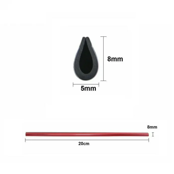 10pcs 20cm Car Air Conditioner Vent Outlet Trim Strip U Shape Pvc Colorful Shiny Car Trim 5.webp