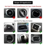 10pcs U Shaped Car Air Outlet Decorative Strip Chrome Plated Pvc Car Interior Styling Decor Clip 3.webp