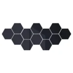 12pcs Hexagon Mirror Wall Stickers Acrylic Self Adhesive Gold Silver Black Tiles Decals Diy Household Decorative 5.webp