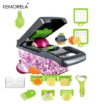 14 16 In 1 Multifunctional Vegetable Chopper Onion Chopper Handle Food Grate Food Chopper Kitchen Vegetable.webp