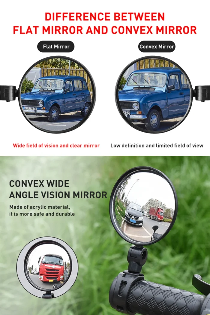 1pc Bicycle Rearview Mirror Electric Scooter Rear View Mirror For Xiaomi Scooter Back Mirror Rearview For 2.webp