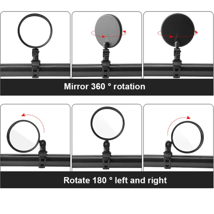 1pc Bicycle Rearview Mirror Electric Scooter Rear View Mirror For Xiaomi Scooter Back Mirror Rearview For 4.webp