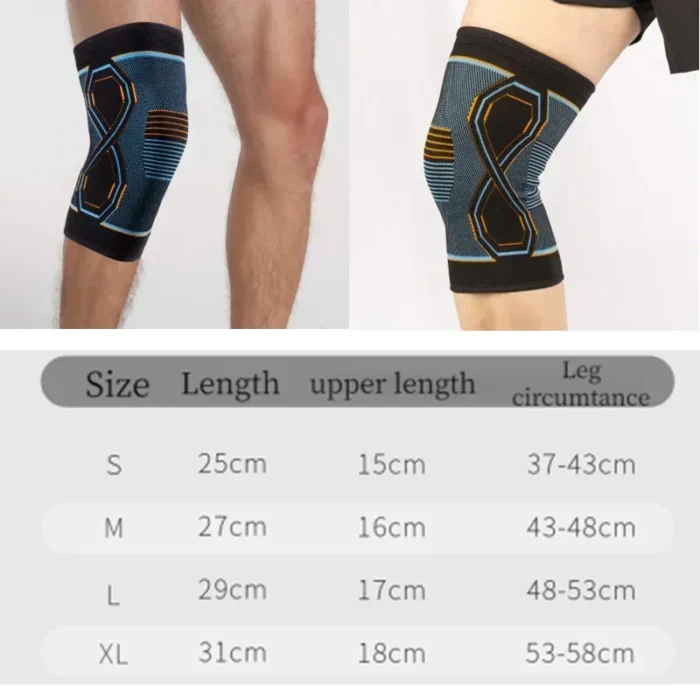 1pc Compression Knee Brace Workout Knee Support For Joint Pain Relief Running Biking Basketball Fitness Knitted 5.webp