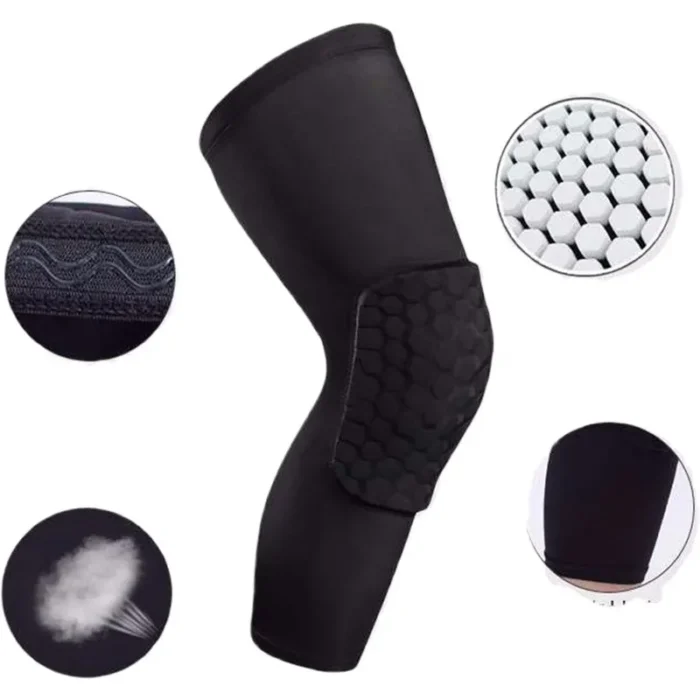 1pc Honeycomb Basketball Knee Pads Sport Volleyball Football Safety Training Knee Support Protector Brace Compression Leg 2.webp